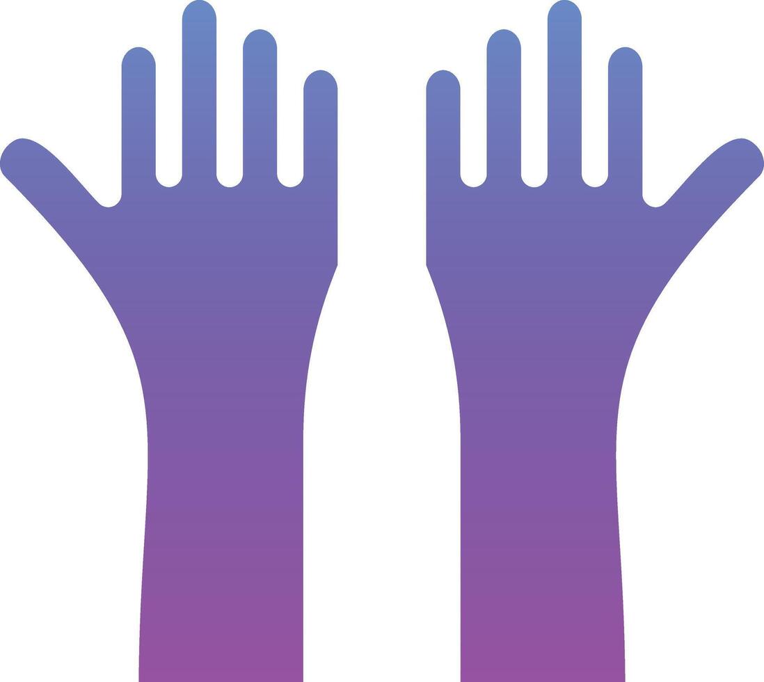 Raise Hand Vector Icon