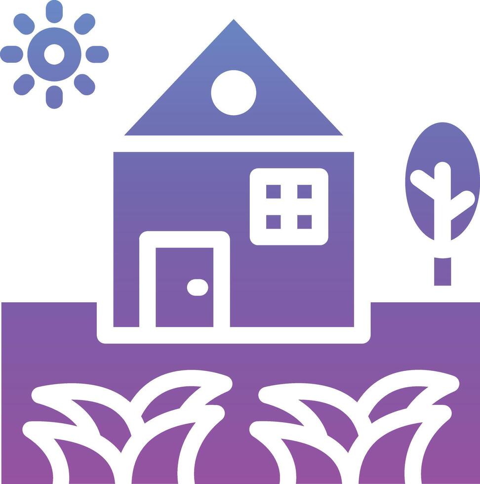 Home Landscape Vector Icon