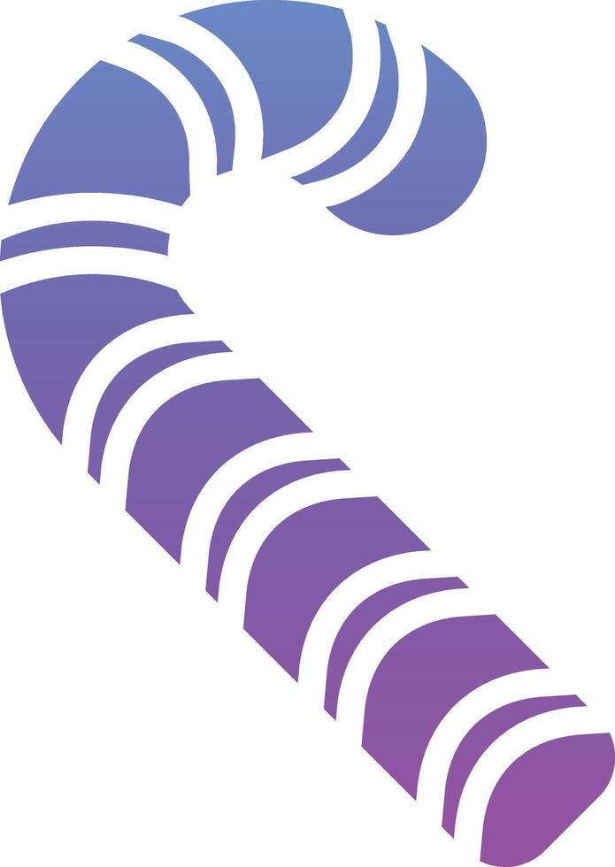 Candy Cane Vector Icon
