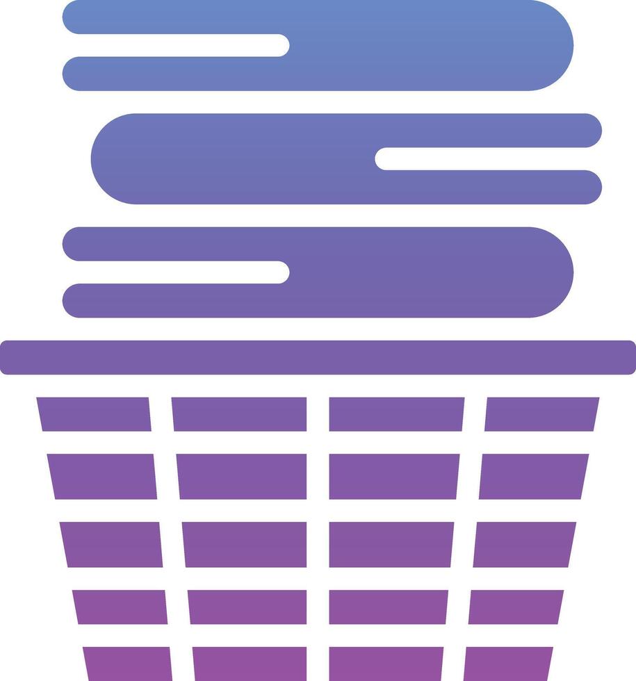 Clothes Basket Vector Icon