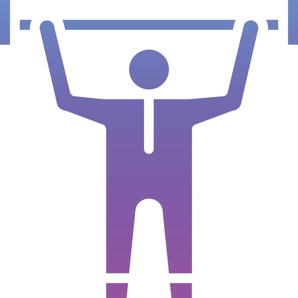 Weight Lifting Vector Icon