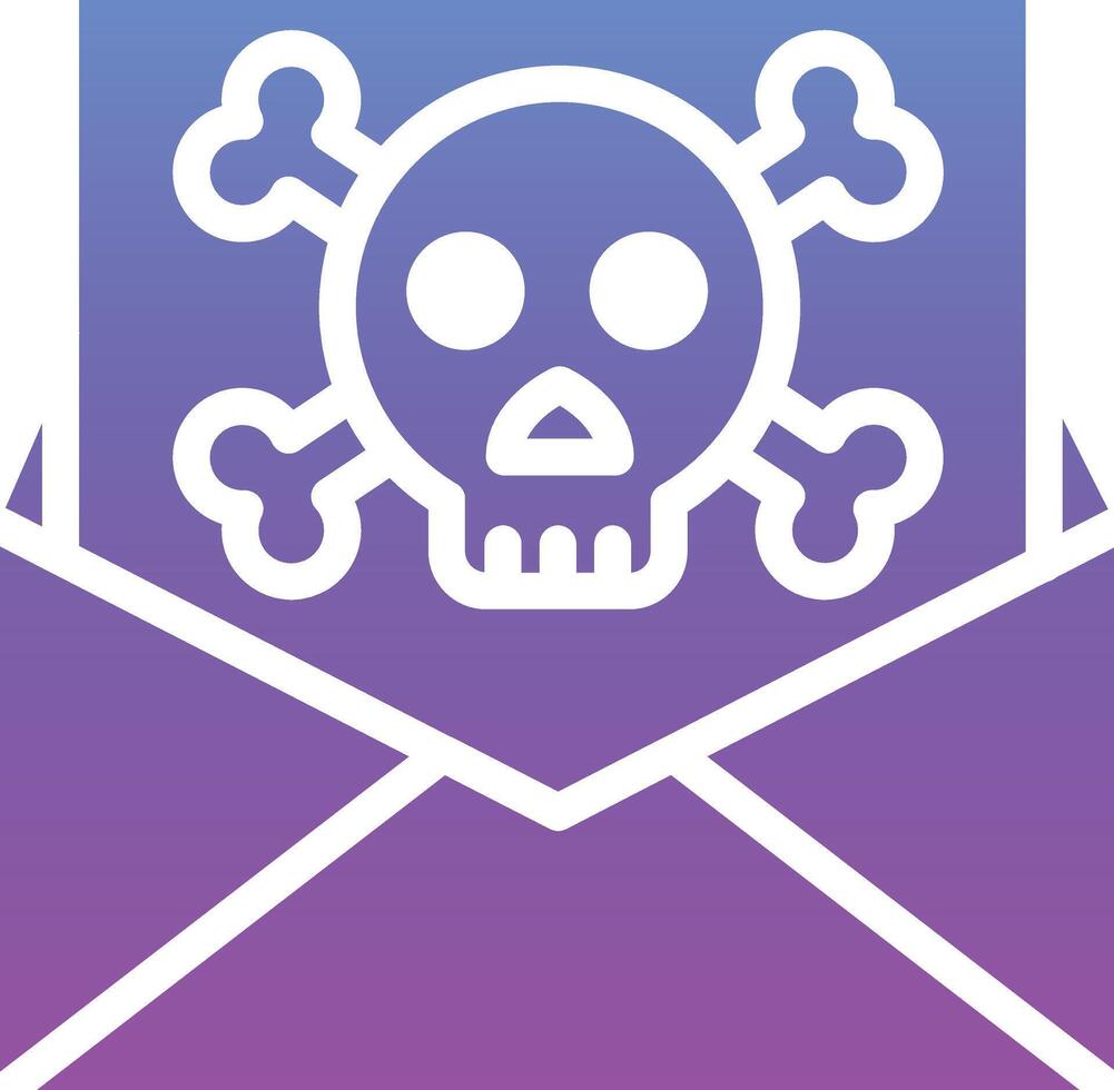 Email Hacked Vector Icon