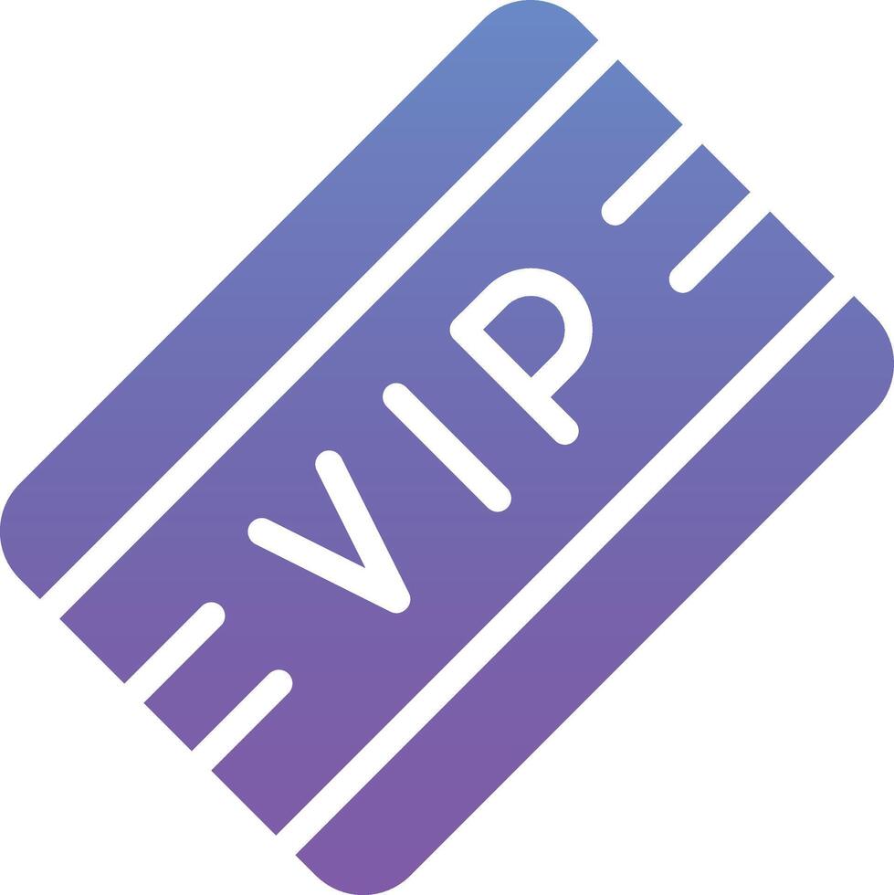 VIP Pass Vector Icon