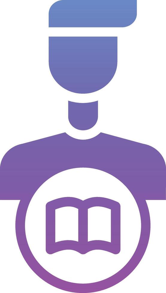 Library Man Vector Icon