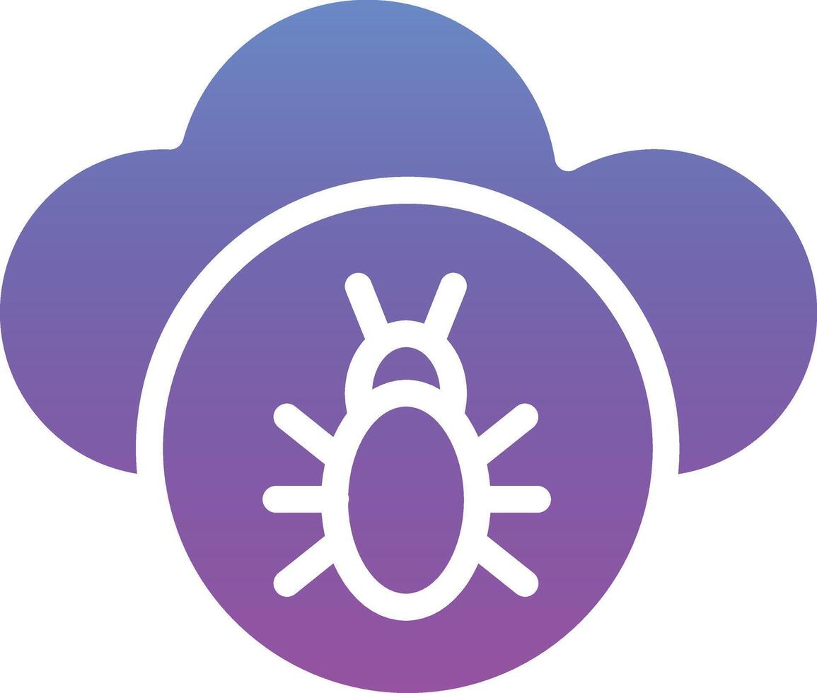 Infected Cloud Vector Icon
