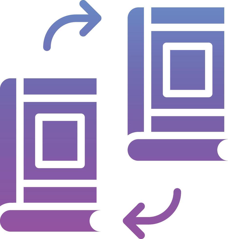 Book Exchange Vector Icon
