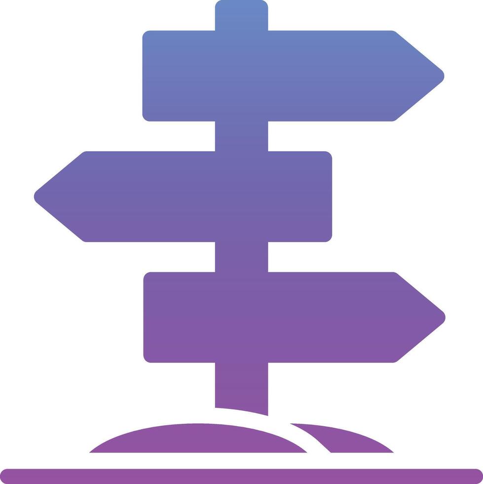 Directional Sign Vector Icon