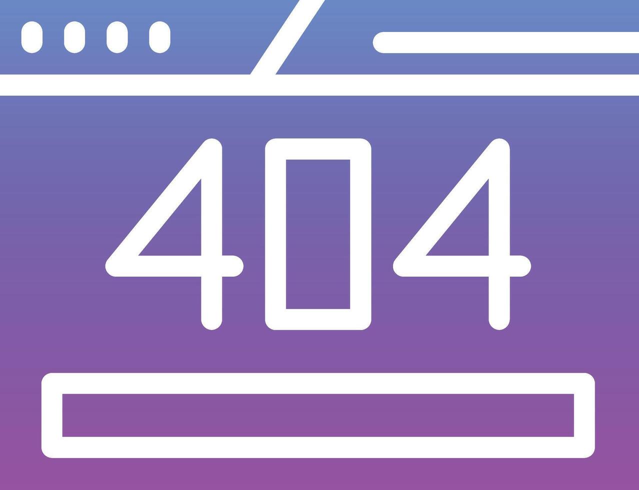 404 Error Vector Icon