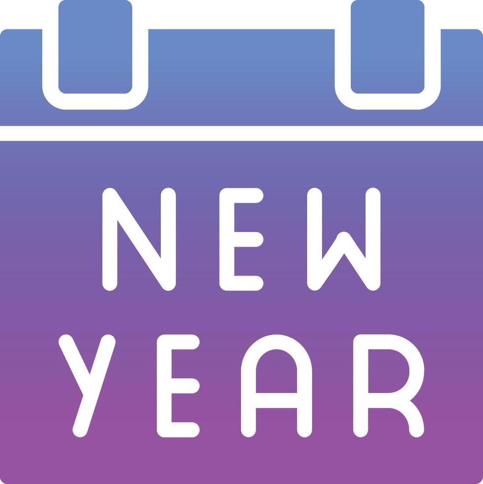 New Year Calendar Vector Icon