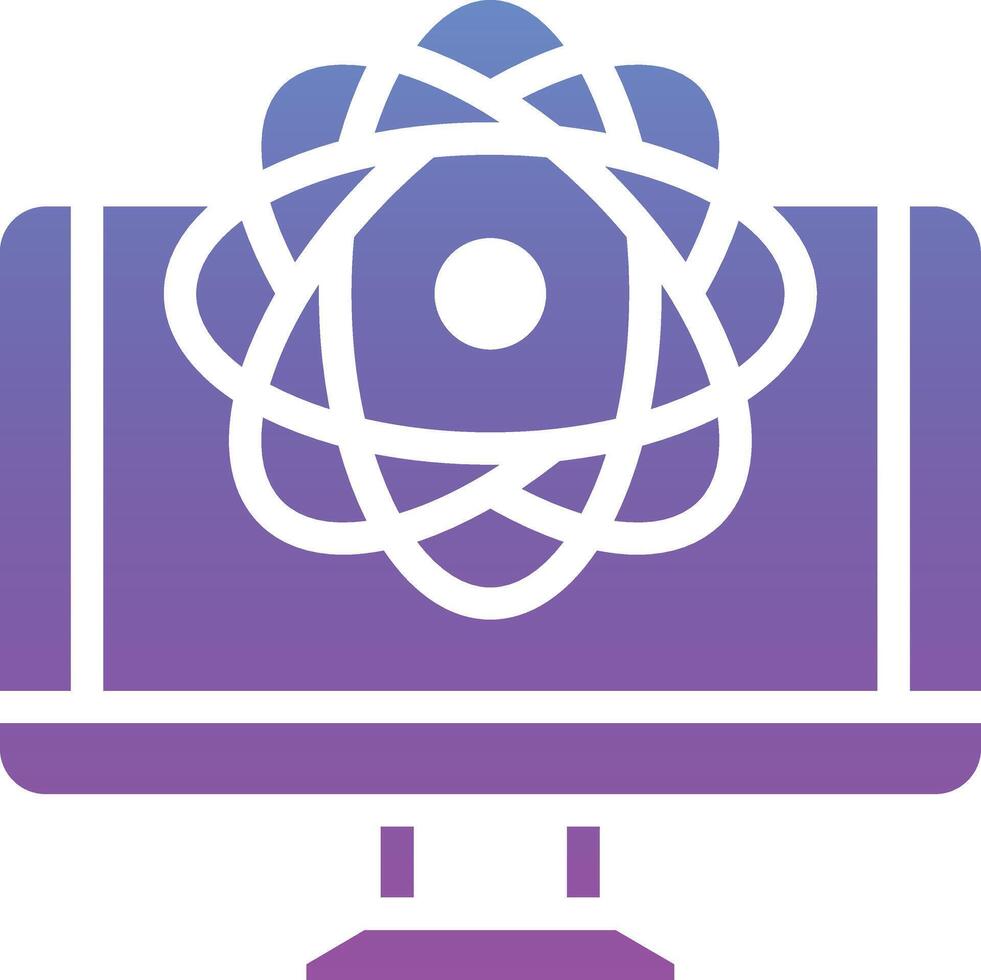 Quantum Computing Vector Icon
