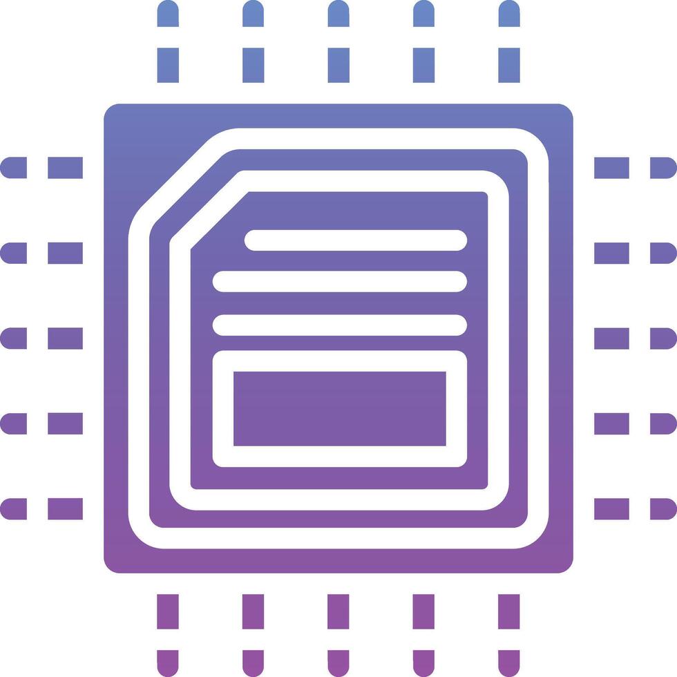 CPU Processor Vector Icon