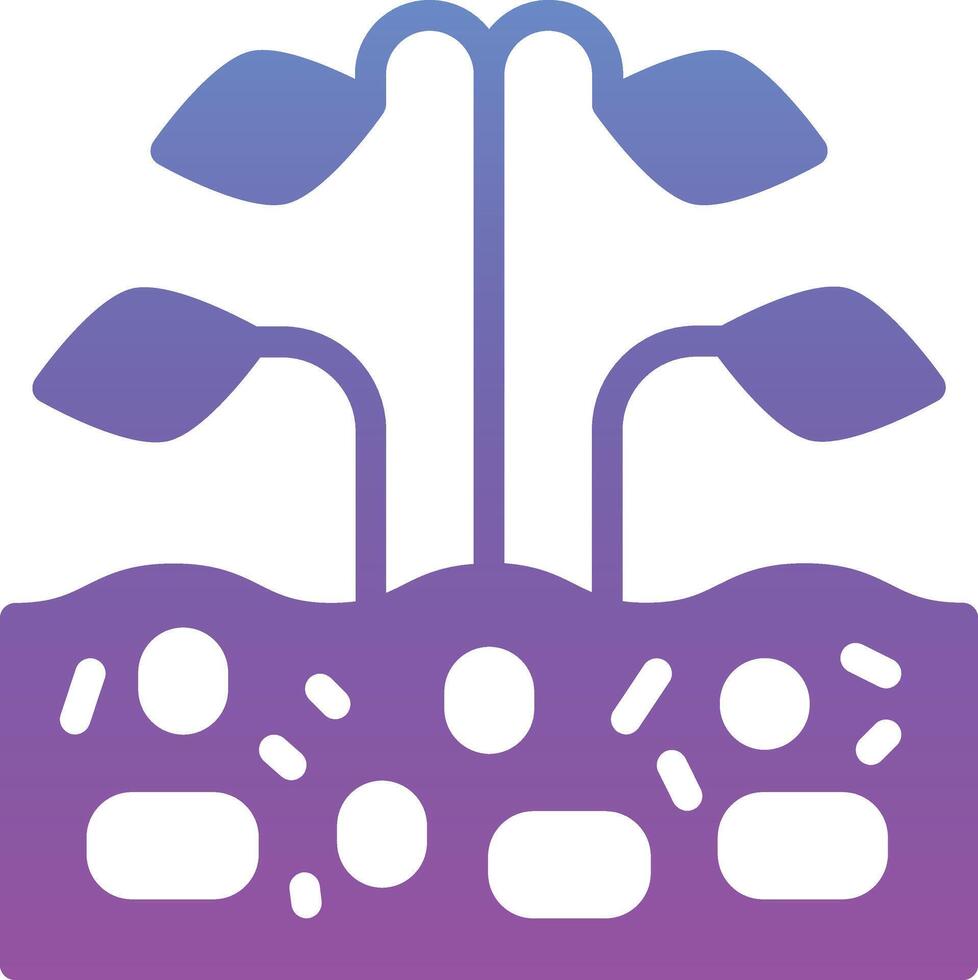 Flower Plantation Vector Icon
