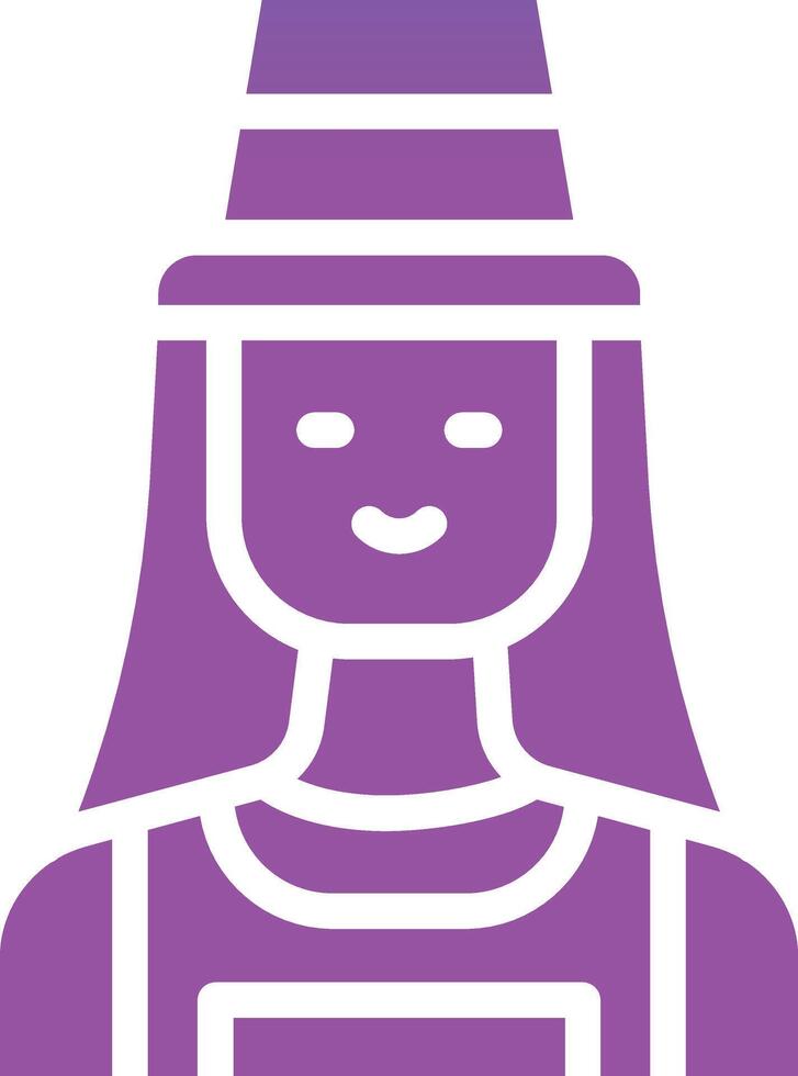 Female Farmer Vector Icon