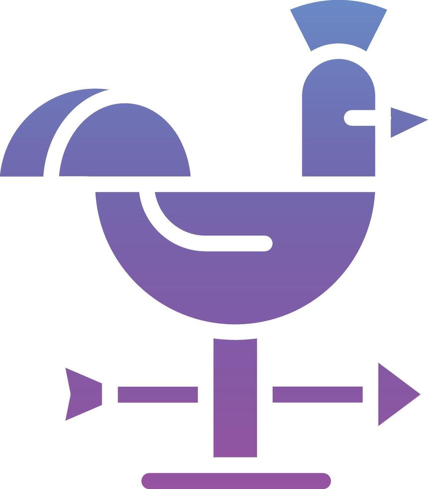 Weather Vane Vector Icon