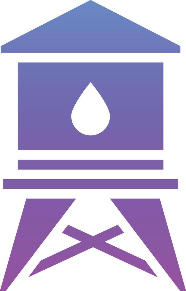 Water Tower Vector Icon