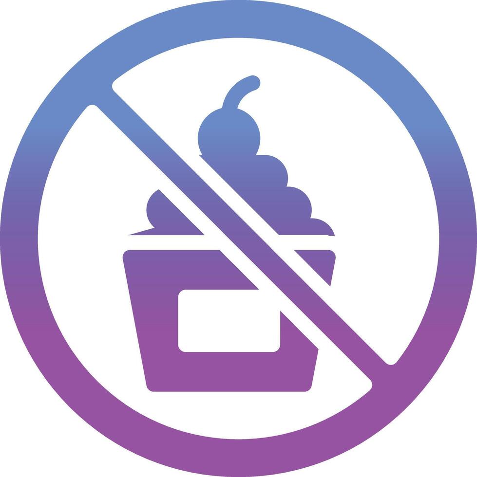 No Sweet Vector Icon