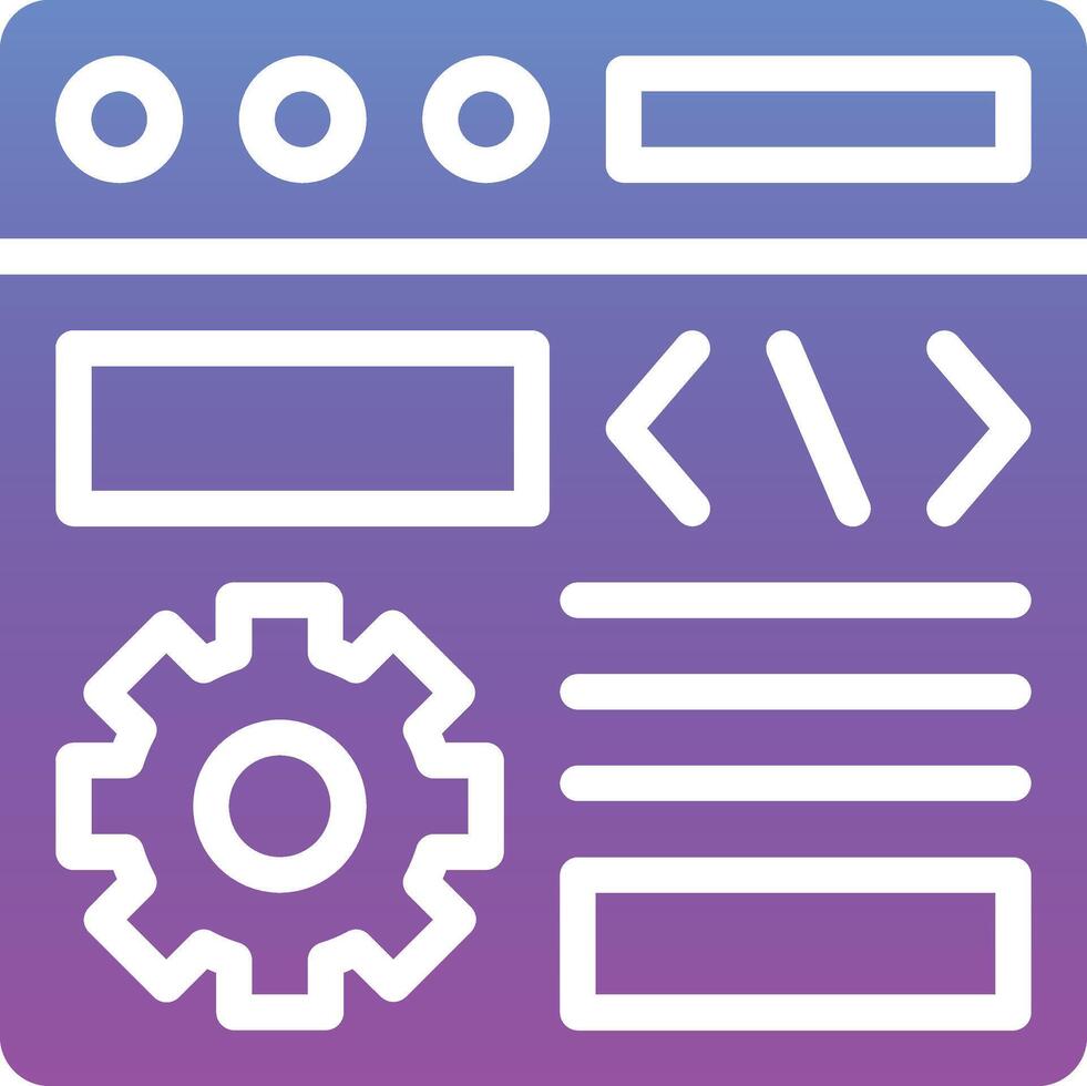 Browser Setting Vector Icon