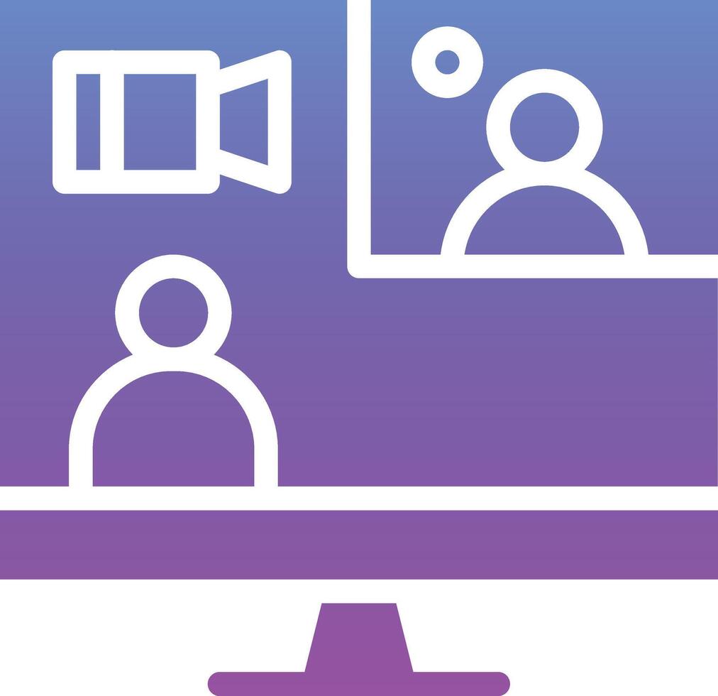 Video Conference Vector Icon