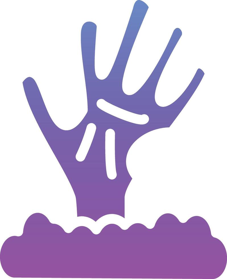 Scary Hand Vector Icon