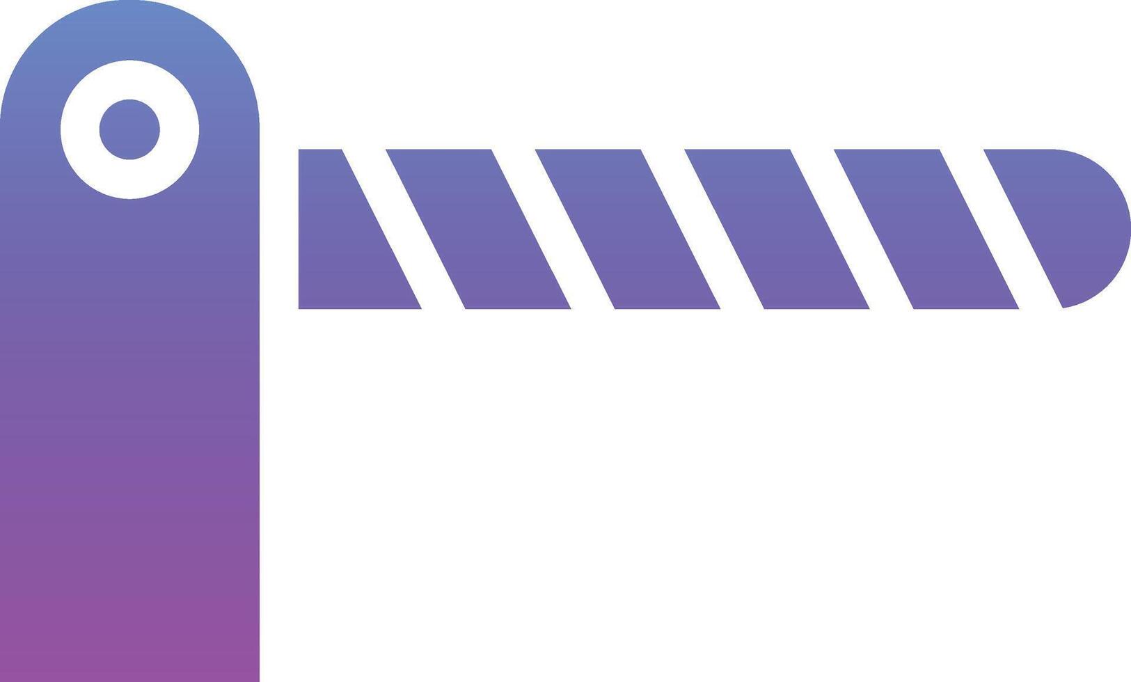 Traffic Barrier Vector Icon