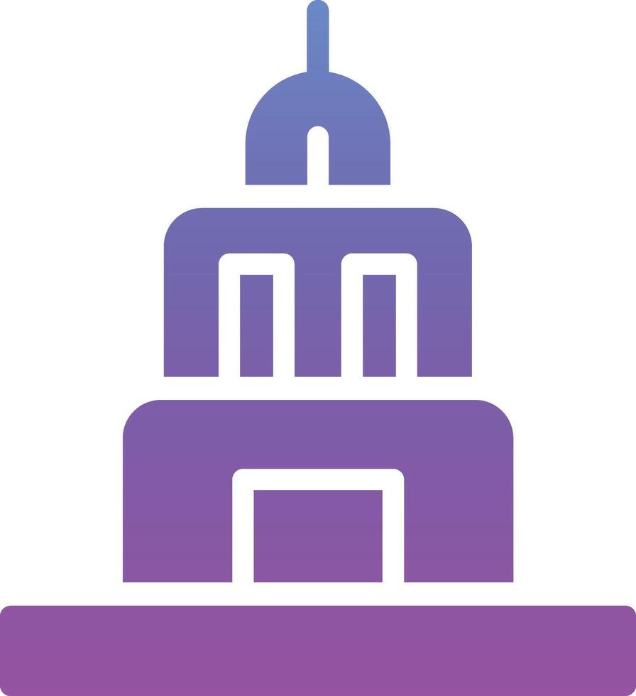 Old Building Vector Icon