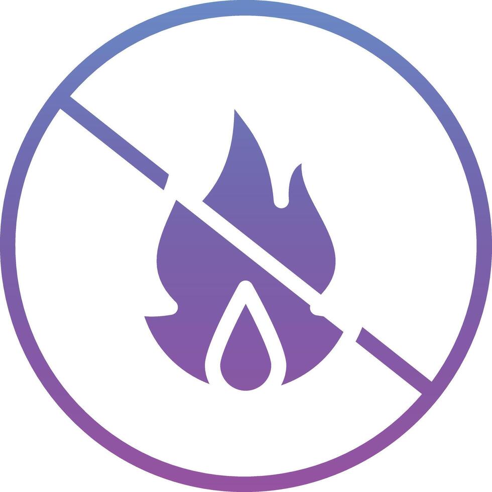 No Fire Vector Icon