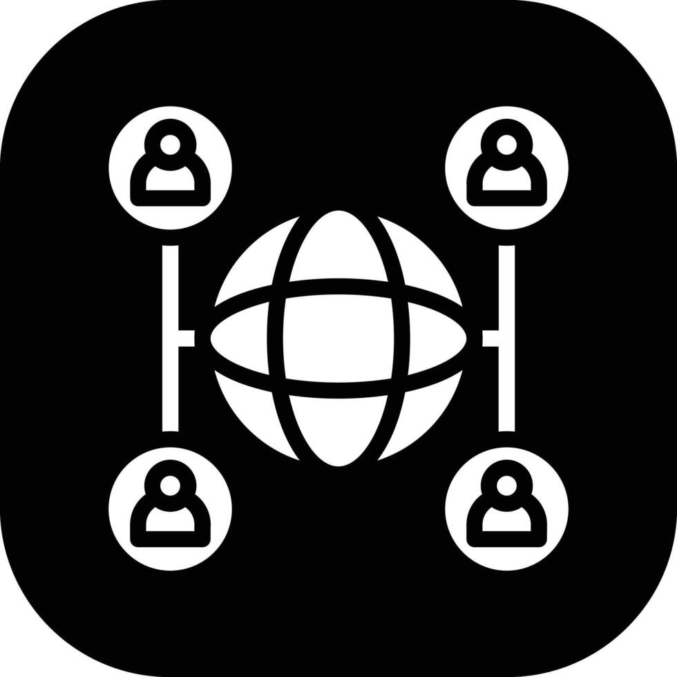 Global Network Vector Icon