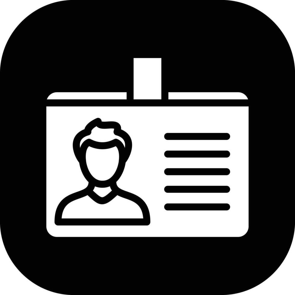 Identification Card Vector Icon