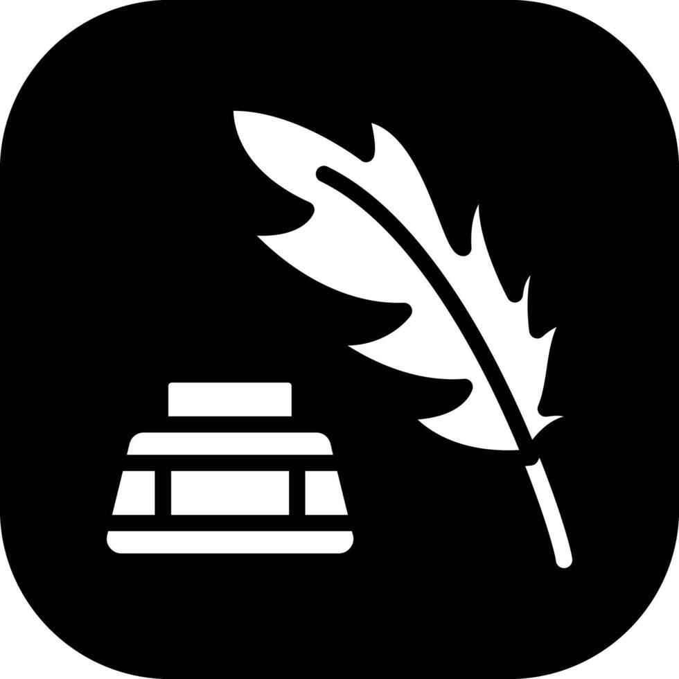 Feather Ink Vector Icon