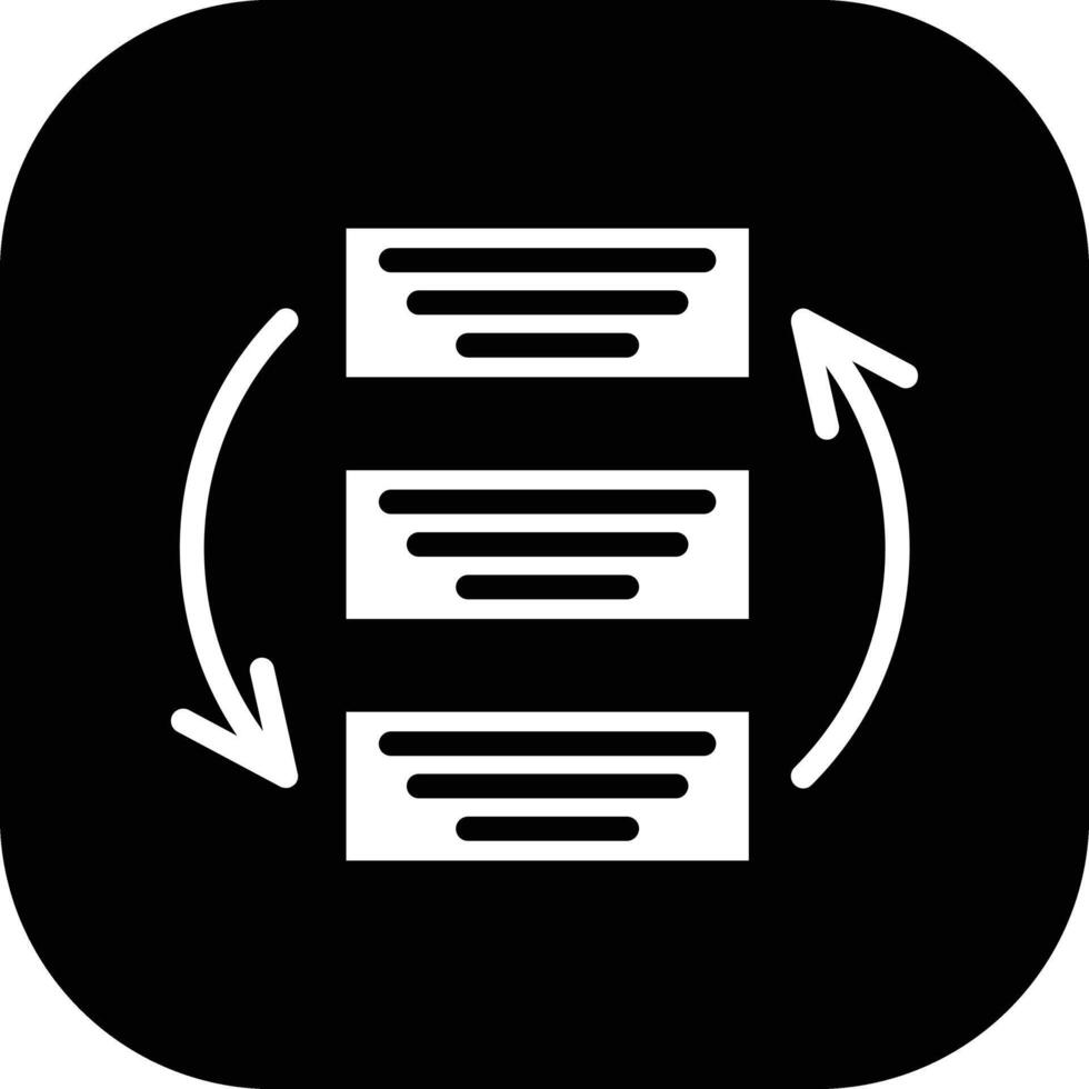 Rearrange Tasks Vector Icon