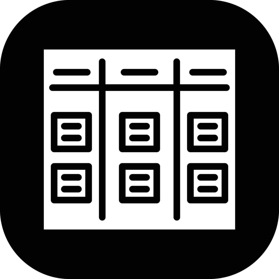 icono de vector de Kanban
