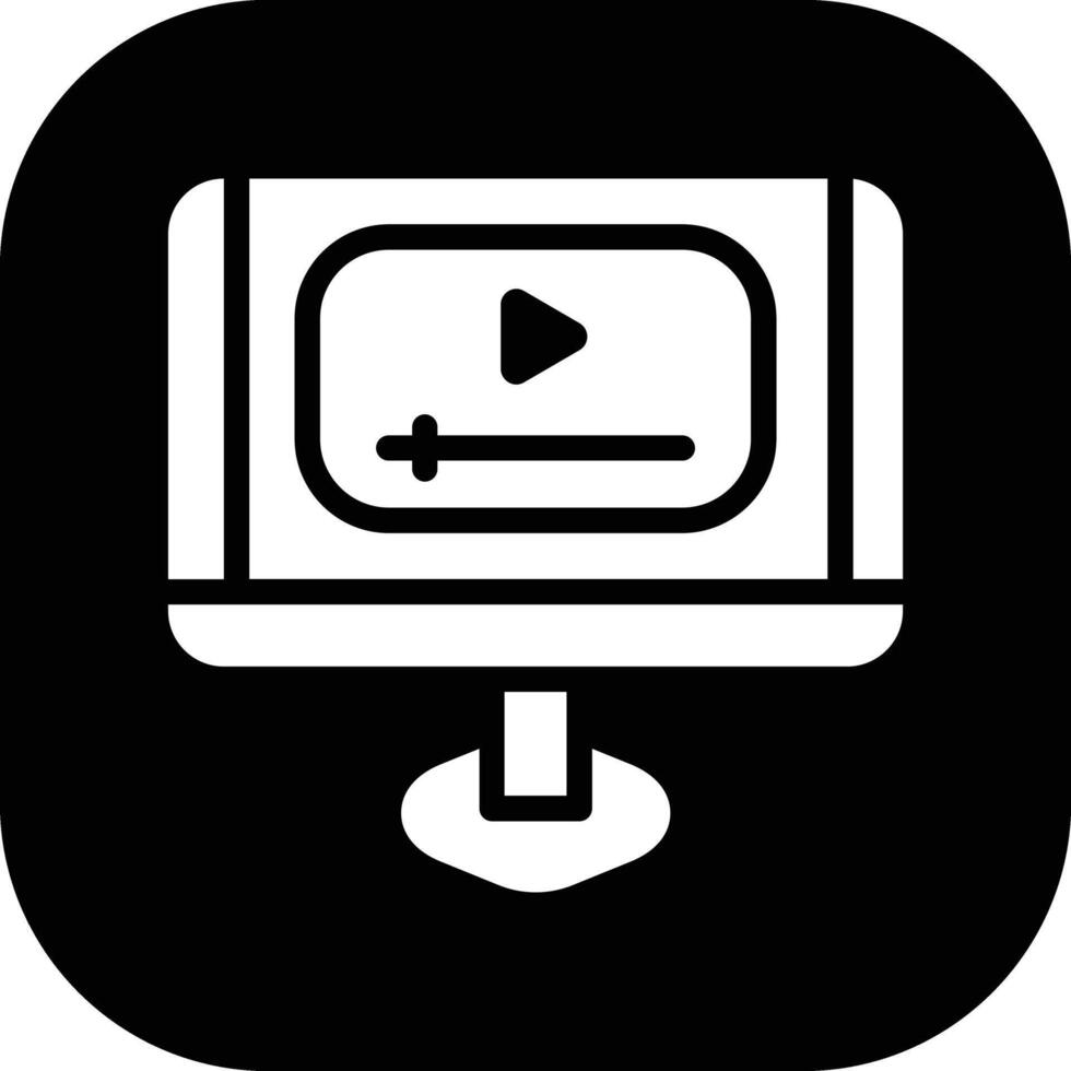 icono de vector de tutorial de vídeo