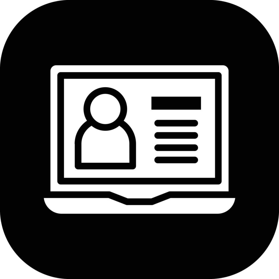 Online Lesson Vector Icon