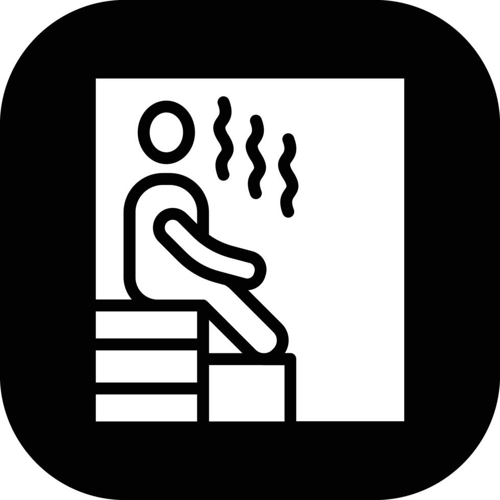 icono de vector de sauna