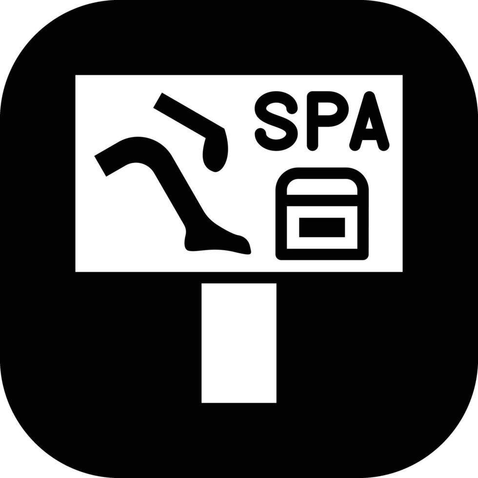 spa letrero vector icono