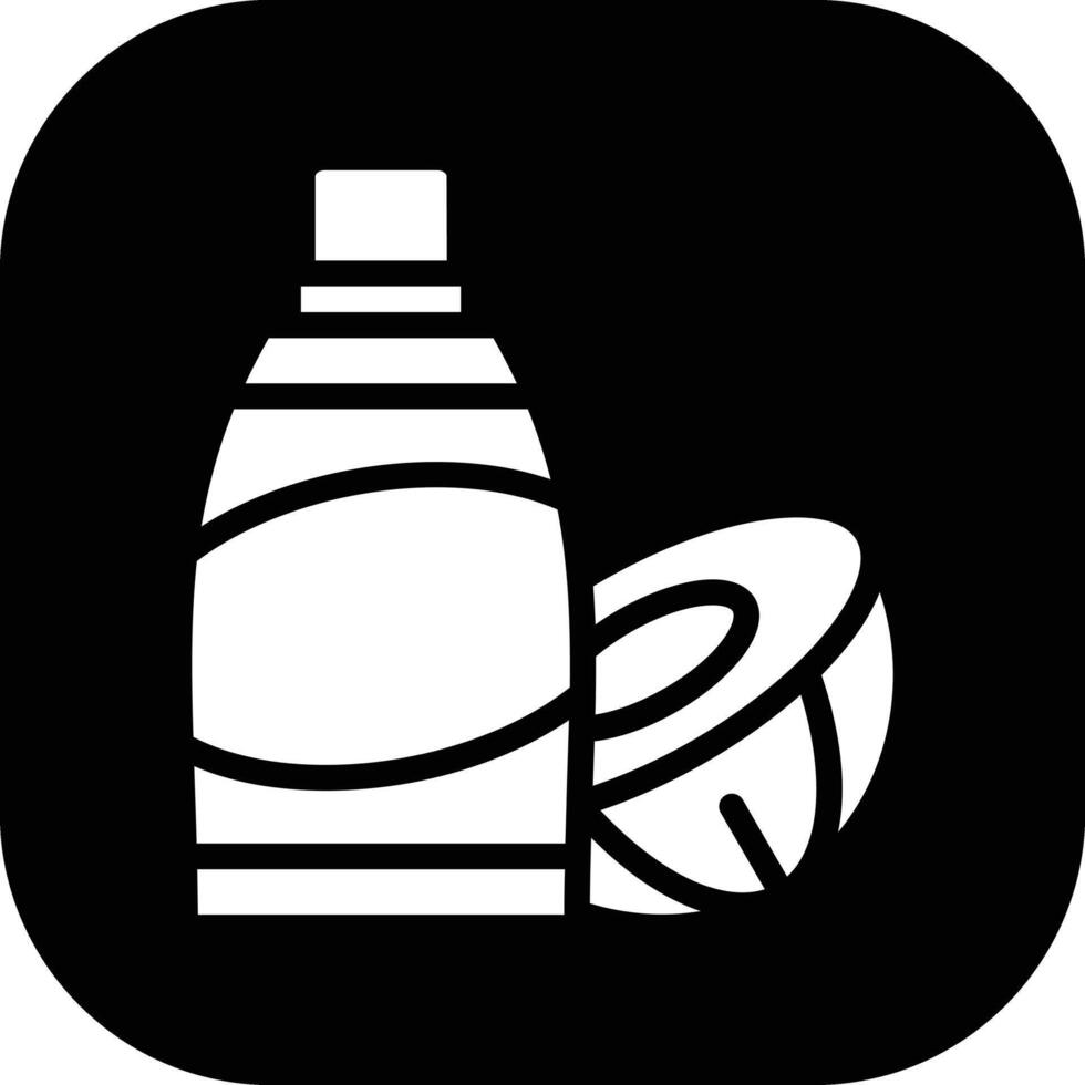 Coconut Oil Vector Icon