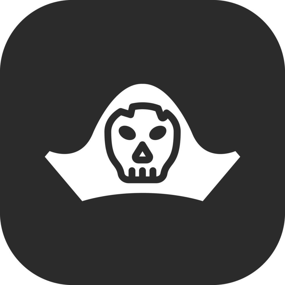 icono de vector de sombrero pirata