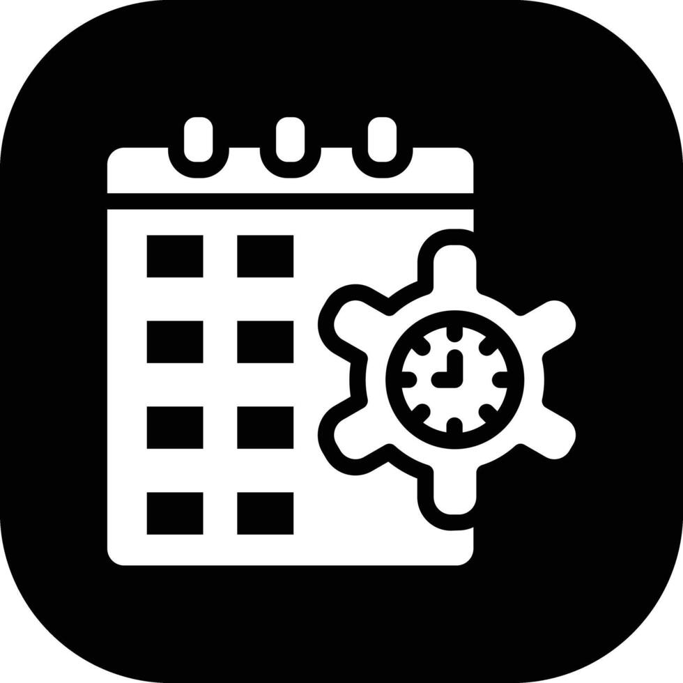 icono de vector de plan de tiempo