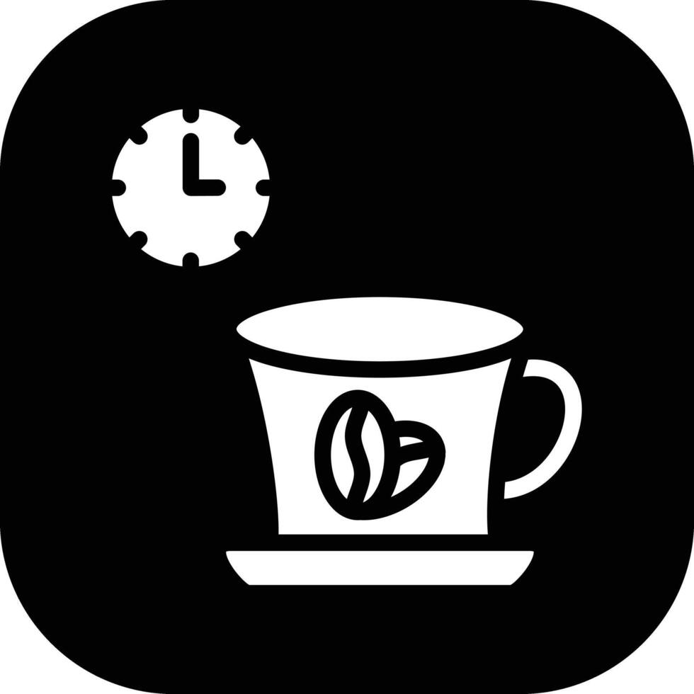 icono de vector de descanso para tomar café