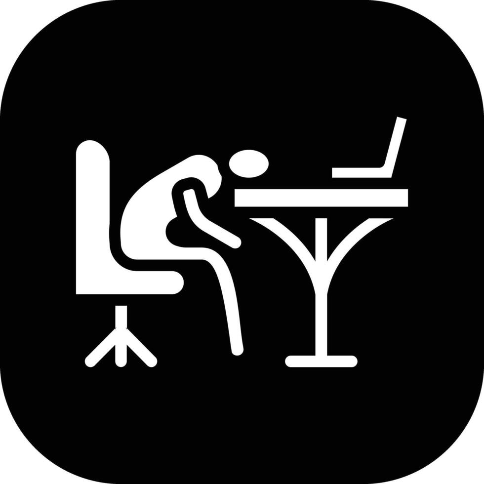 Sleepy Worker Vector Icon