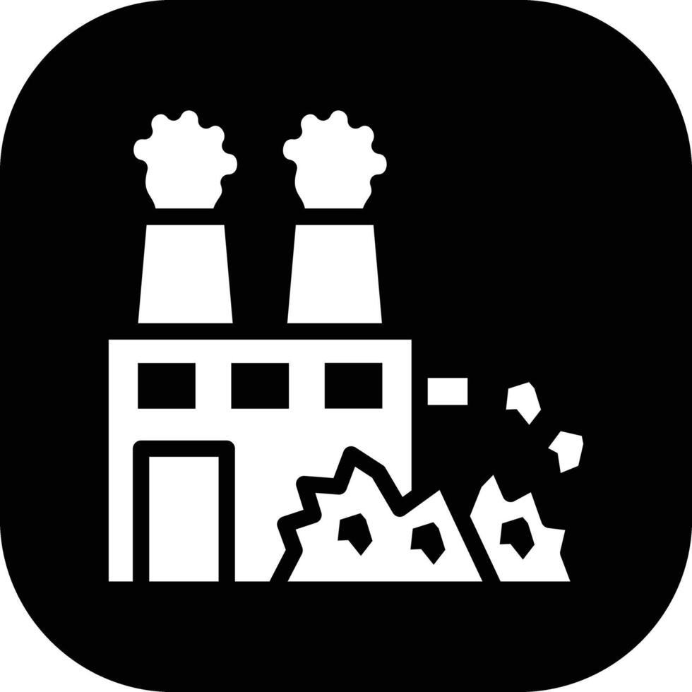 Factory Waste Vector Icon