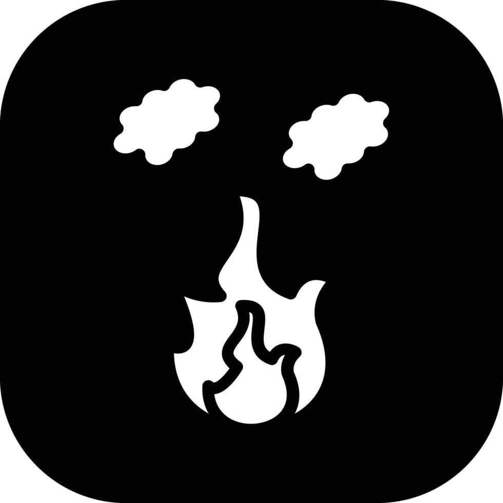 icono de vector de contaminación de fuego