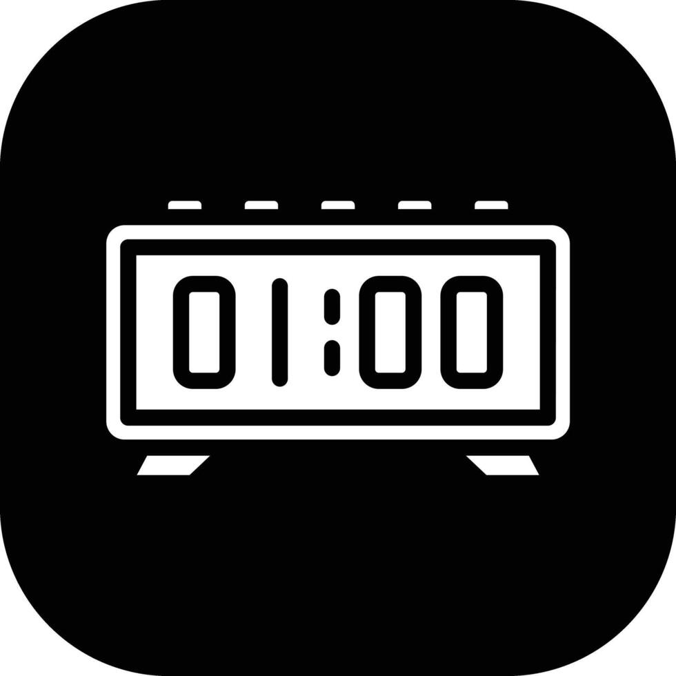 Digital Clock Vector Icon