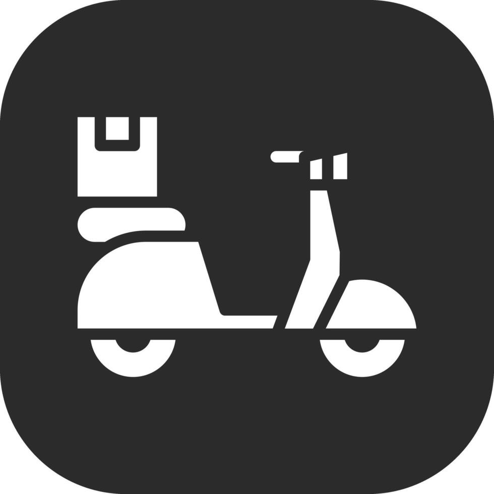 Delivery Bike Vector Icon