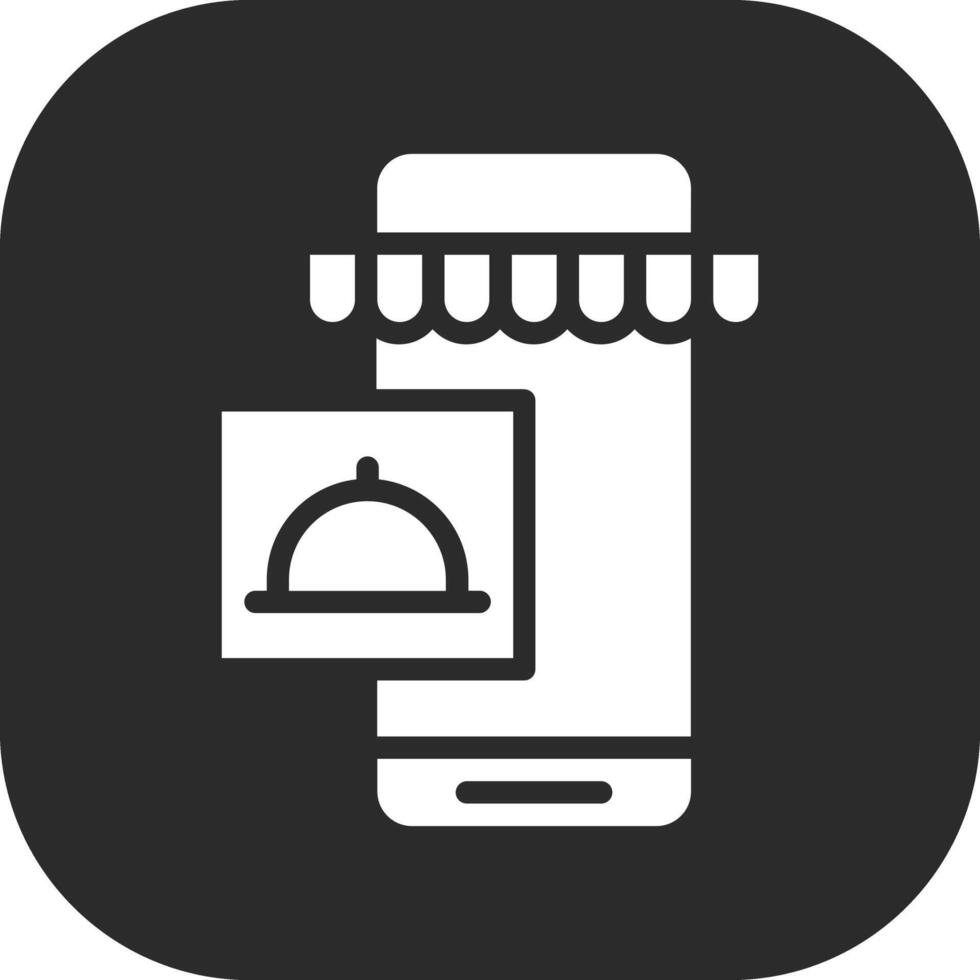 icono de vector de tienda en línea