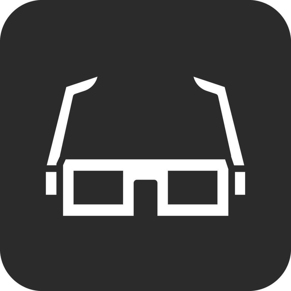 icono de vector de gafas 3d