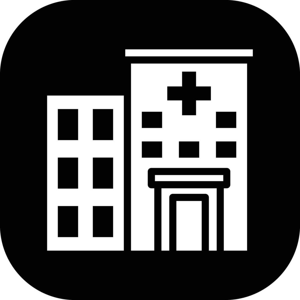 icono de vector de hospital