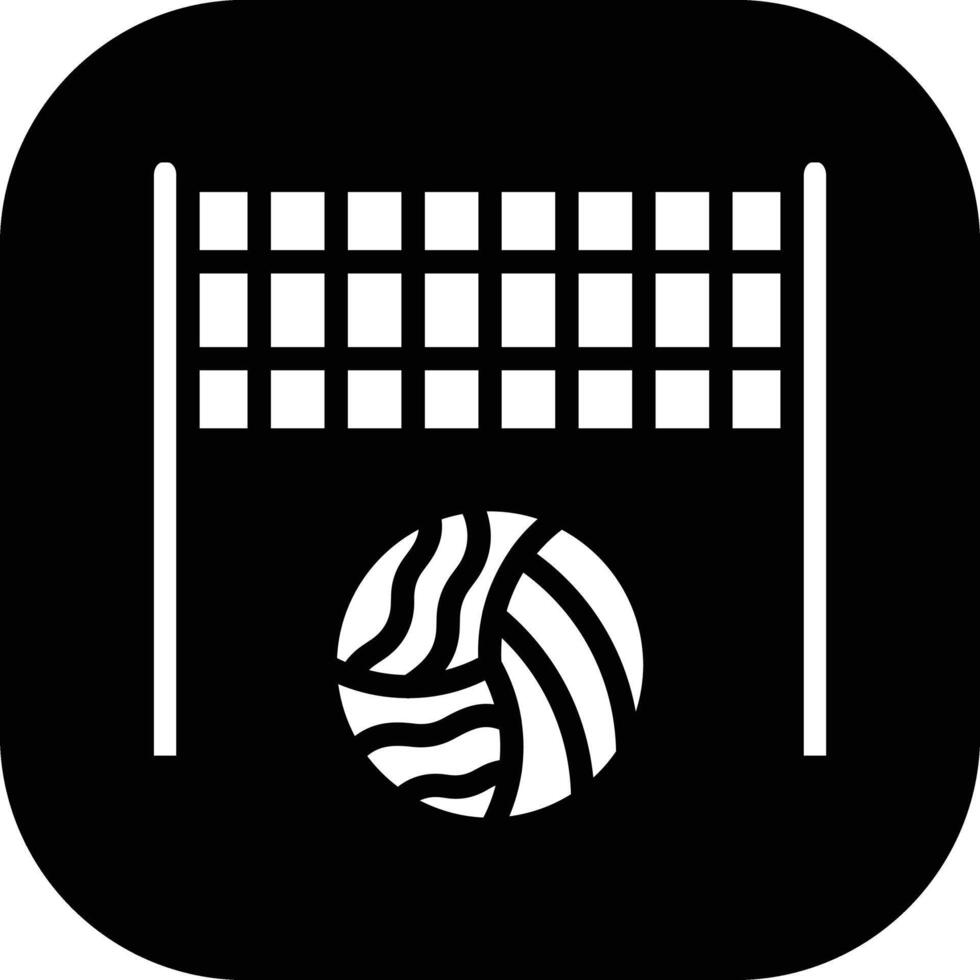 icono de vector de voleibol de playa