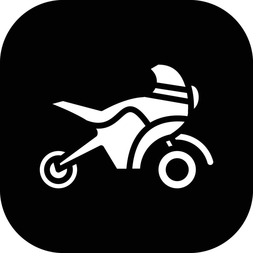 Race Bike Vector Icon