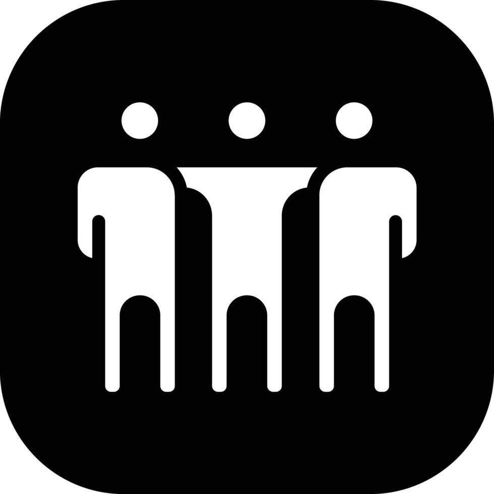 Friends Standing Vector Icon